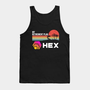 Vintage HEX Coin My Retirement Plan Crypto Token Cryptocurrency Wallet HODL Birthday Gift For Men Women Tank Top